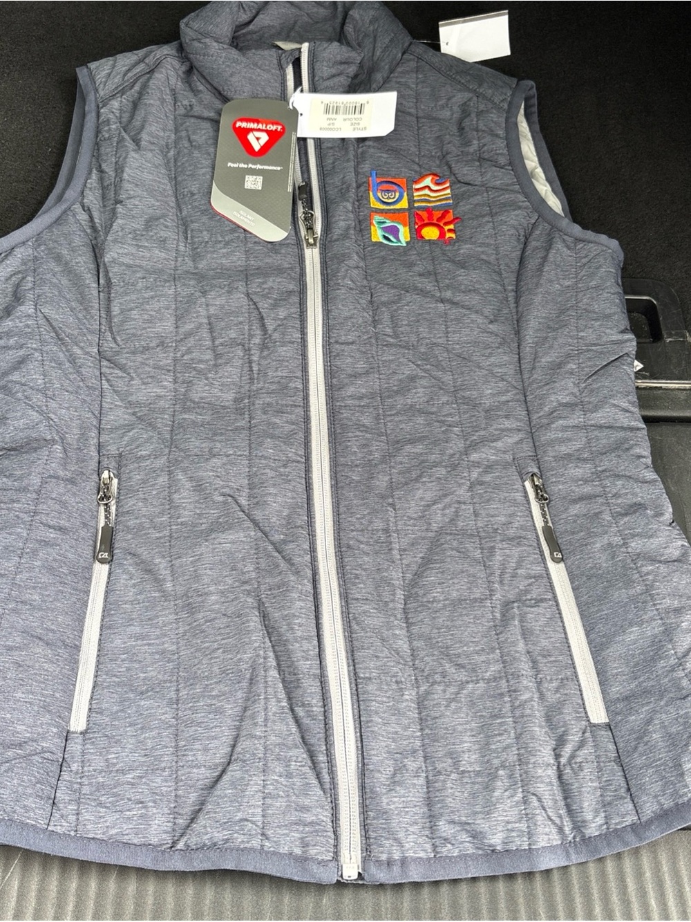 Cutter & Buck women’s Heather Charcoal Hooded WeatherTec Pullover